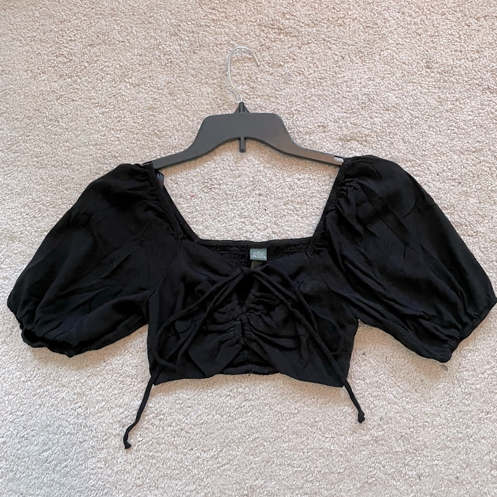 Target Black Crop Top